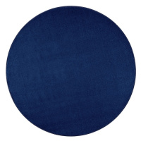 Kusový koberec Nasty 104447 Darkblue - 200x200 (průměr) kruh cm Hanse Home Collection koberce