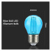 Žiarovka LED Filament E27 2W, Modrá 60lm, G45 VT-2132 (V-TAC)