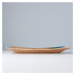 Modro-béžový keramický tanier MIJ Earth & Sky, 33 x 19 cm