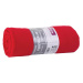 Fleecová deka 130x160 červená