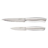 ERNESTO® Nôž z damascénskej ocele (nože na zeleninu s rukoväťou z ušľachtilej ocele, 2-dielna sú