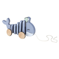 Playtive Drevená hračka (veľryba na šnúrke)