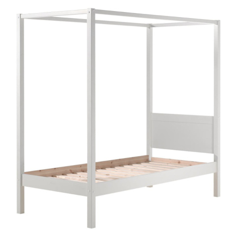Biela detská posteľ 90x200 cm PINO CANOPY – Vipack