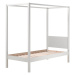 Biela detská posteľ 90x200 cm PINO CANOPY – Vipack