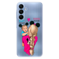 Odolné silikónové puzdro iSaprio - Mama Mouse Blonde and Boy - Samsung Galaxy A25 5G
