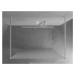 MEXEN/S - KIOTO samostatne stojaca sprchová zástena 110 x 200, dekor jinovatka 8 mm, biela 800-1