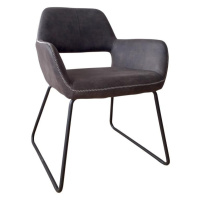 LuxD 21623 Dizajnová stolička Derrick, antik sivá