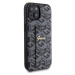 Guess PU Grip Stand G Cube Zadný Kryt pre iPhone 15 Black