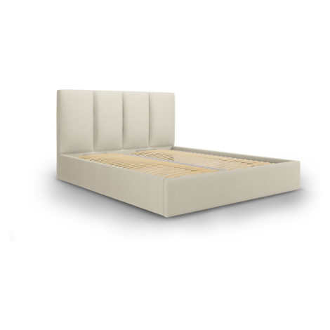 Béžová dvojlôžková posteľ Mazzini Beds Juniper, 180 x 200 cm Mazzini Sofas