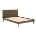 Hnedá dvojlôžková posteľ z borovicového dreva s roštom 160x200 cm Retreat – Karup Design