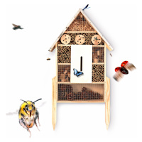 Blumfeldt Domček pre hmyz, plechová strecha, vrátane nožičiek, celoročne obývateľný, borovicové 