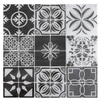 Sklenená mozaika Premium Mosaic černobílá 30x30 cm lesk PATCHWORK300