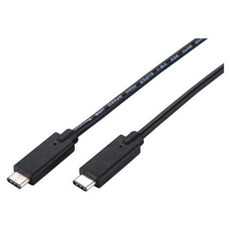 Kabel C-TECH USB 3.2, Type-C (CM/CM), PD 100W, 20Gbps, 1m, černý