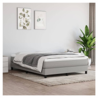 vidaXL Posteľný rám na boxspring bledosivý 140x200 cm látka