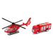mamido Set Autek Fire Brigade Tension Helicopter Red