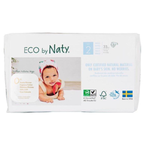 ECO BY NATY 2 Mini, 33 ks (3-6 kg) - jednorázové plienky