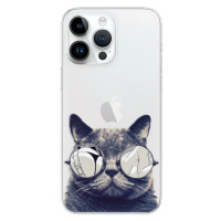 Odolné silikónové puzdro iSaprio - Crazy Cat 01 - iPhone 15 Pro Max