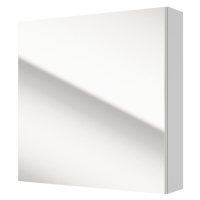 Sconto Zrkadlová skrinka LOSAGI 05 biela vysoký lesk