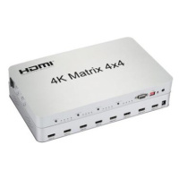 PremiumCord HDMI matrix switch 4:4, rozlíšenie 4Kx2K