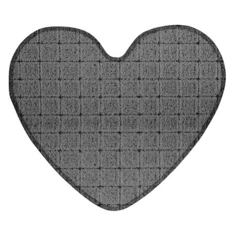 Kusový koberec Udinese šedý srdce - 100x120 srdce cm Vopi koberce