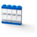 Modrá zberateľská skrinka na 8 minifigúrok LEGO®