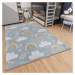 Dětský koberec Adventures 105955 Grey Multicolor - 120x170 cm Hanse Home Collection koberce