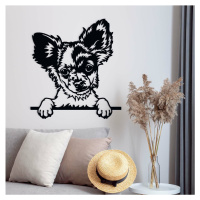 Drevený obraz psa na stenu - Čivava