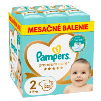 PAMPERS Premium Care Plienky jednorázové 2 (4 - 8kg), 224 ks