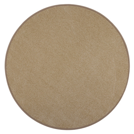Kusový koberec Eton béžový 70 kruh - 57x57 (průměr) kruh cm Vopi koberce