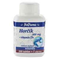 MEDPHARMA Horčík 300 mg + Vitamín D 107 tabliet