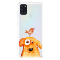 Odolné silikónové puzdro iSaprio - Dog And Bird - Samsung Galaxy A21s