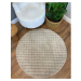 Béžový umývateľný okrúhly koberec ø 100 cm Bubble Cream – Mila Home