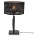 Čierna stolová lampa s bambusovým tienidlom (výška 38 cm) Java – Good&amp;Mojo