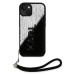 Karl Lagerfeld Sequins Reversible Zadný Kryt pre iPhone 15 Black/Silver