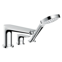 Hansgrohe Talis E, 3-otvorová páková batéria na okraj vane, chrómová, HAN-71731000