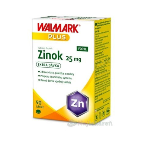 WALMARK Zinok FORTE 25 mg 90 tabliet