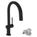 Hansgrohe Aqittura M91, filterSystem 210, vyťahovací výtok, 1jet, sBox, čierna matná, HAN-768266