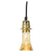 Závesná lampa zlatá 2-svetlá vrátane LED jantárovej stmievateľnej - Cava Luxe