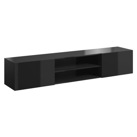 CAMA MEBLE Slide 200 K tv stolík čierna / čierny lesk