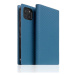 SLG Design puzdro D+ Italian Carbon Leather Diary pre iPhone 14 - Blue