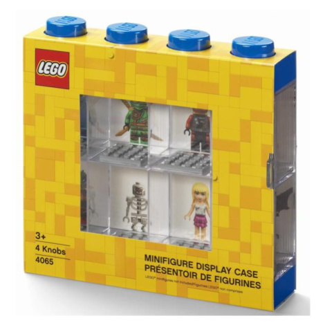 LEGO® zberateľská skrinka na 8 minifigúrok - modrá