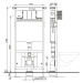 SAPHO - Závesné WC TAURUS s podomietkovou nádržkou a tlačidlom Schwab, biela LC1582-SET5