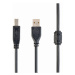 Kabel CABLEXPERT CCF-USB2-AMBM-15 USB A-B 4,5m 2.0 HQ s ferritovým jádrem