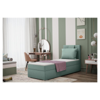 Expedo Čalúnená posteľ boxspring MIRANDA + topper, 90x200, soro 34, ľavá