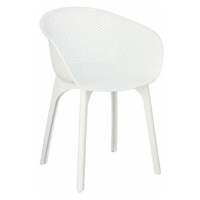 Plastová jedálenská stolička Destiny biela