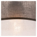 Sivé stropné svietidlo s textilným tienidlom ø 16 cm Andrea – LAMKUR