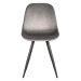 Sivé zamatové jedálenské stoličky v súprave 2 ks Capri – LABEL51