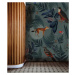 WALLCOLORS Turquoise Fern wallpaper - tapeta POVRCH: Wallstick