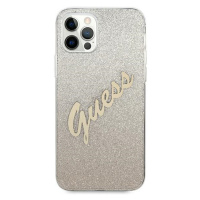 Puzdro Guess GUHCP12MPCUGLSGO na Apple iPhone 12/12 Pro Glitter Gradient Script