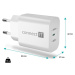 CONNECT IT Voyager2 nabíjací adaptér 1×USB-C biela 25W PD